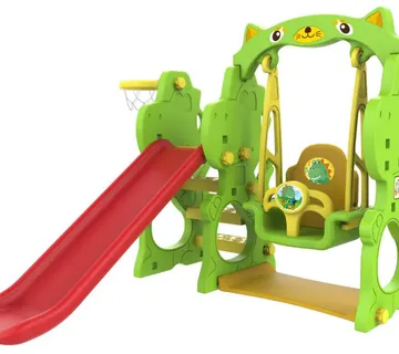 3u1 ljuljačka, tobogan i košarka, dinosaur set - Pribislavec