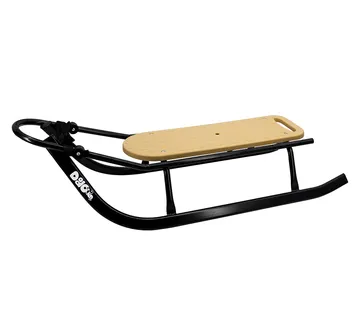 Dječje metalne sanjke s naslonom Dodo bež - cover