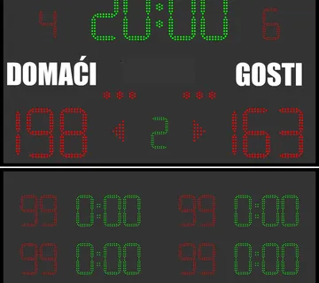 Elektronski semafor GP-301 – rukomet/nogomet - Osijek