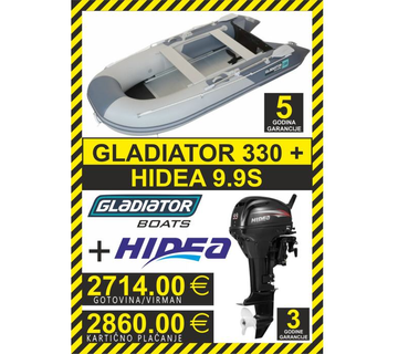 GUMENJAK GLADIATOR B 330 + HIDEA 9.9 do 12 RATA - cover