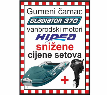 SET GUMENJAK GLADIATOR 370 + MOTORI HIDEA - cover