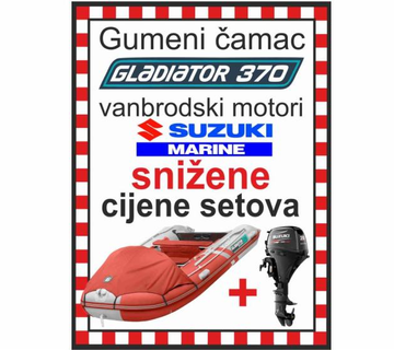 SET GUMENJAK GLADIATOR 370 + MOTORI SUZUKI - cover