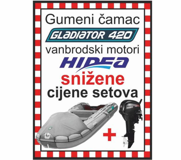 SET GUMENJAK GLADIATOR 420 + MOTORI HIDEA - cover