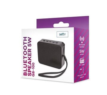 SETTY BLUETOOTH ZVUČNIK GB-100 5W – CRNI - cover