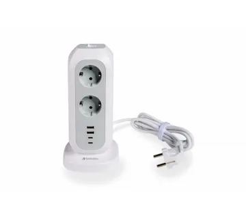 Verbatim EU Power Tower EUPT-01 11xAC / 2xUSB / 2xType-C - cover
