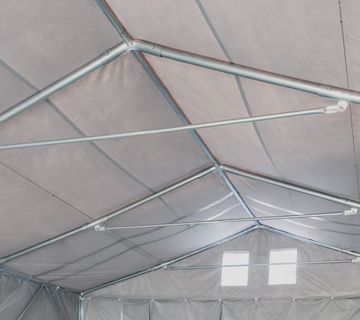 Skladišni šator 6x12m Professional 300 PVC 850 klizna vrata - cover