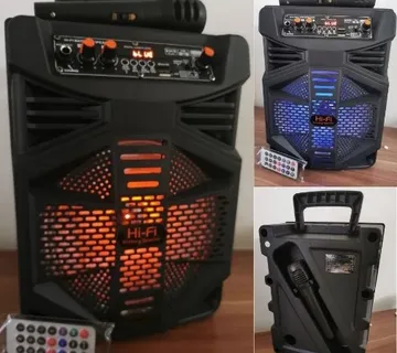 Hi-Fi Multimedijski Zvučnik + Mikrofon + Daljinski Upravljač + Fm Radi - Križevci