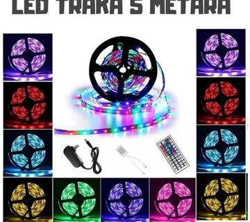 Led Traka U Boji +daljinski +adapter + Rgb Boje - Križevci