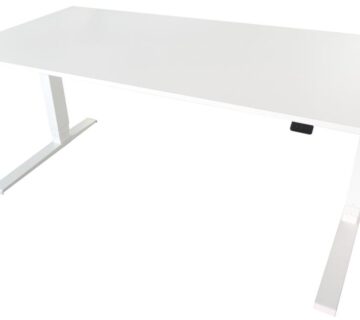 Slimline stol električno podesiv po visini, bijeli, 180x90 cm - cover