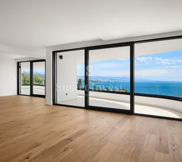 OPATIJA - CENTAR, vrhunski stan 4S+DB s pogledom na more u novogradnji (A-S2)