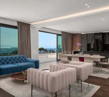 OPATIJA, luksuzan penthouse 3S+DB, s krovnim bazenom i pogledom na more (S3)