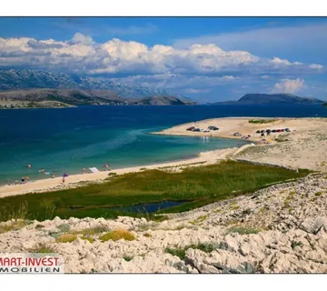 OTOK PAG, zemljište uz samo more - Novalja
