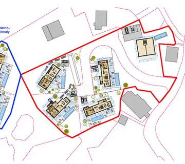 MATULJI, Zemljište od 6530 m2 za izgradnju 5 vila s pogledom na more - Mihotići, Matulji