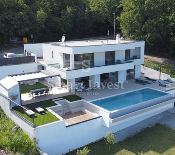 LOVRAN, moderna vila s bazenom i pogledom na more! - cover