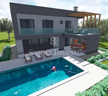 LABIN - RABAC, roh bau kuća s bazenom 3 km od mora - cover