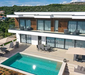 OTOK PAG, luksuzna vila s bazenom i pogledom na more, 100 m od mora! - cover