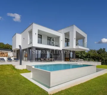 KOSTRENA - predivna moderna vila s panoramskim pogledom - cover