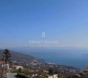 LOVRAN, građevinsko zemljište od 1268 m2 s prekrasnim pogledom na more - cover