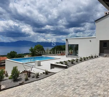 KOSTRENA, predivna nova vila s panoramskim pogledom - cover