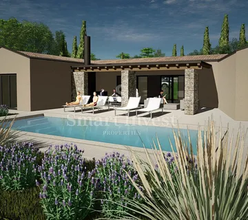 ISTRA - GRAČIŠĆE, građevinsko zemljište s projektom, 1100 m2 - cover