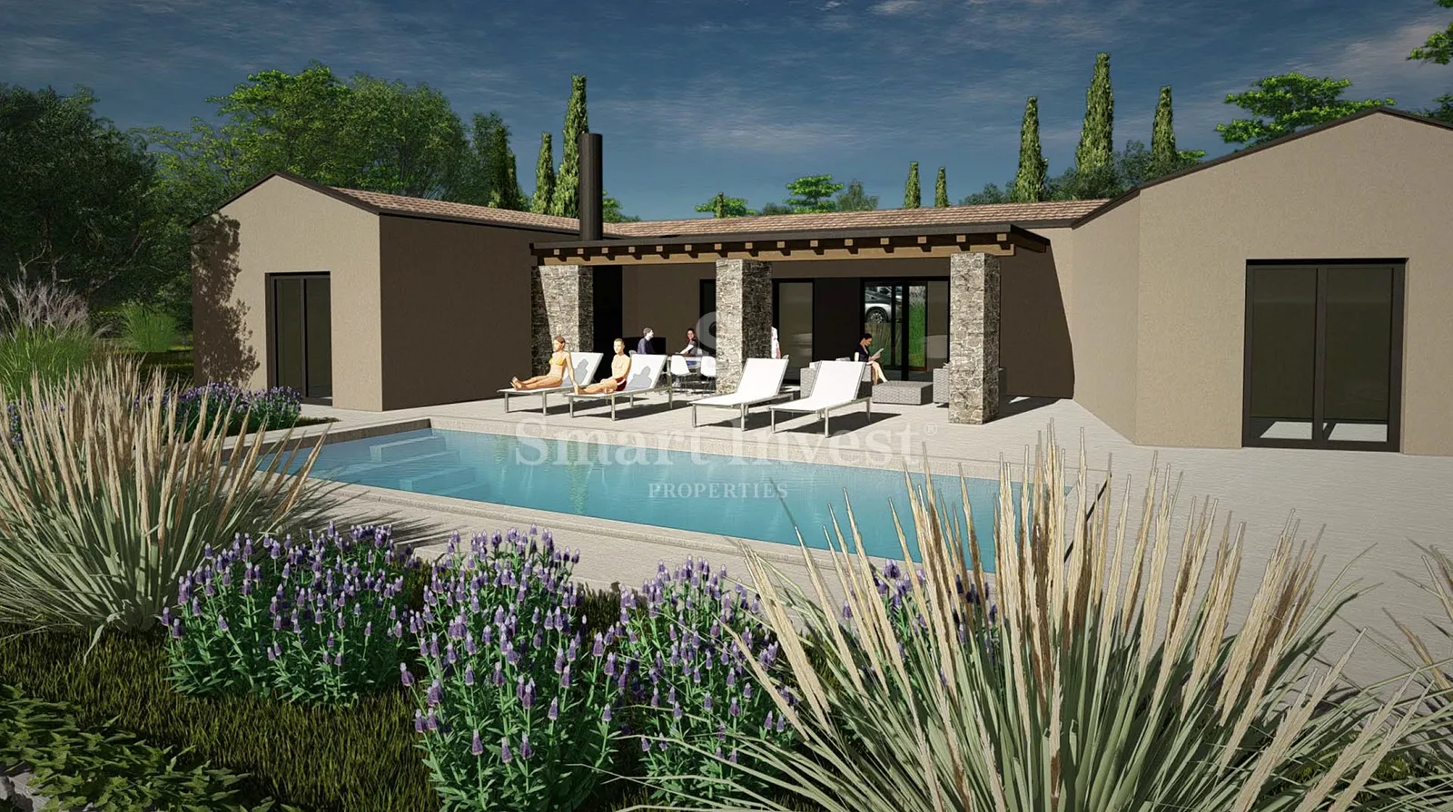 ISTRA - GRAČIŠĆE, građevinsko zemljište s projektom, 1100 m2 - cover