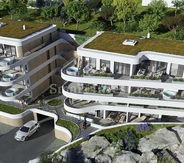 OPATIJA - CENTAR, garsonjera s pogledom na more u novogradnji (B-A3) - cover