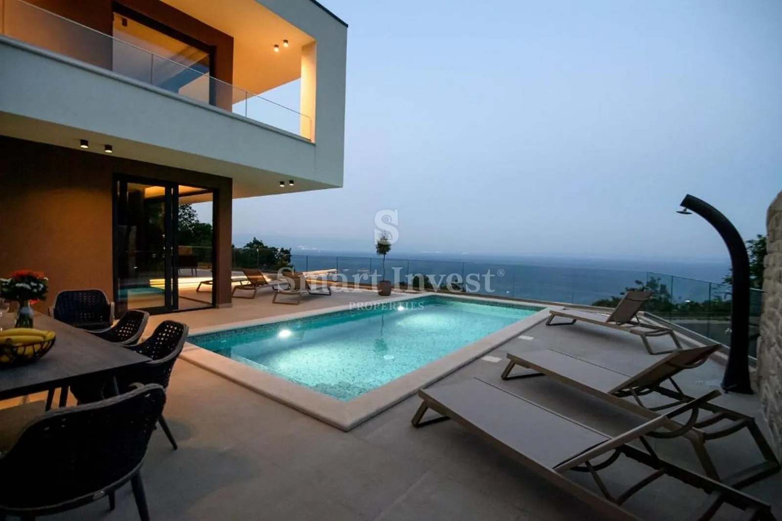 OPATIJA - OKOLICA, prekrasna nova vila s otvorenim pogledom na more - cover