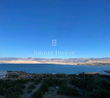 OTOK PAG, zemljište od 1650 m2 s panoramskim pogledom u blizini mora - cover