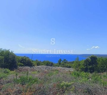 ISTRA, LABIN - RABAC OKOLICA, GRAĐEVINSKO ZEMLJIŠTE S POGLEDOM NA MORE 501 M2  - cover