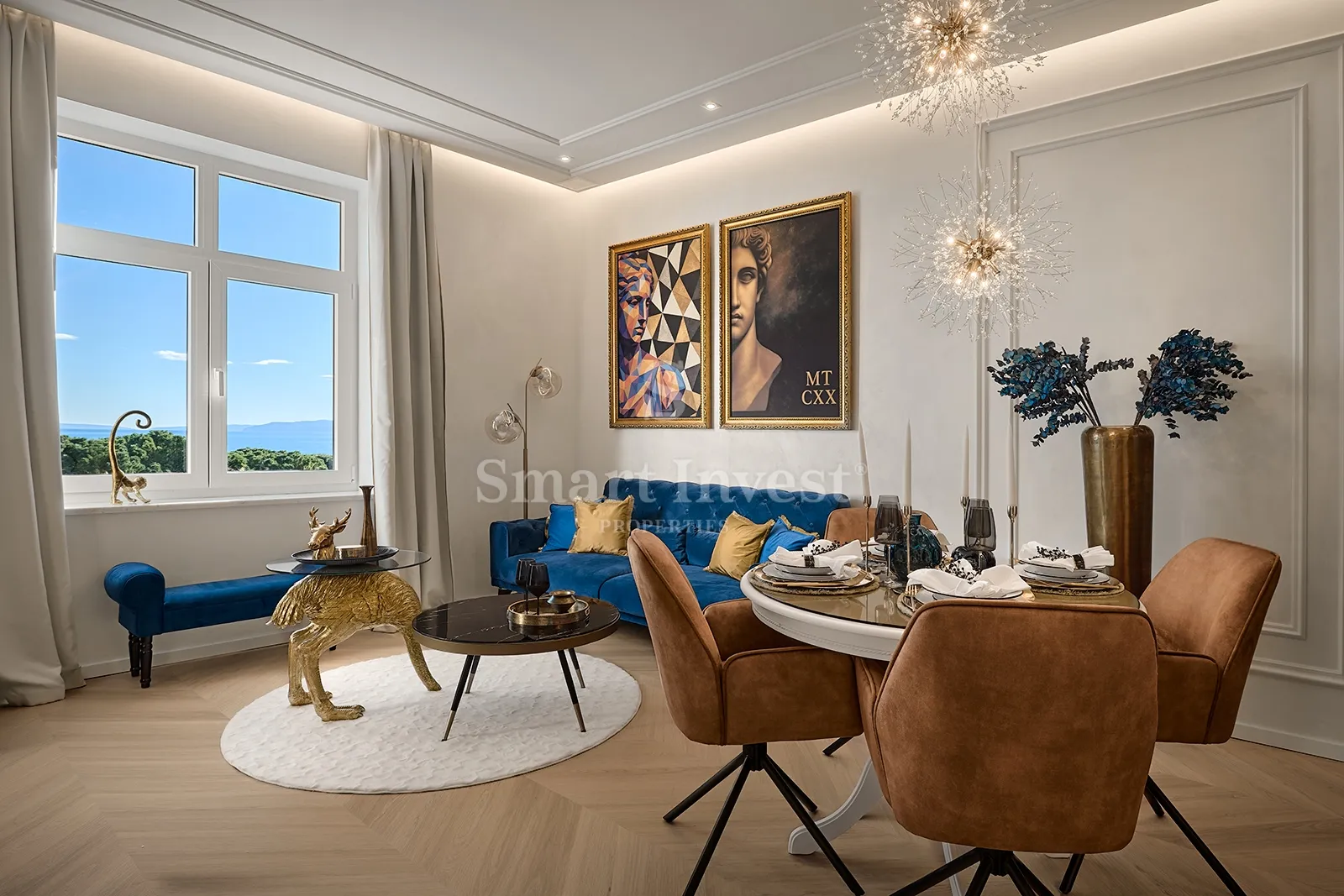 OPATIJA - CENTAR, luksuzan stan 2S+DB u staroj vili tik do mora - cover