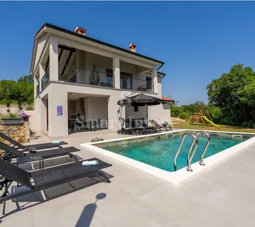 LABIN - RABAC, nova moderna vila s bazenom 7 km od mora - cover