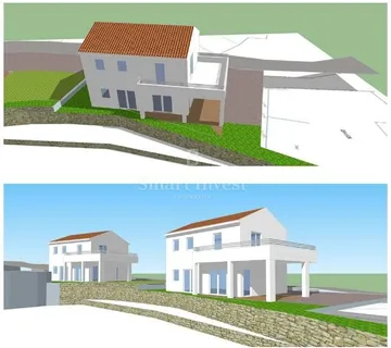 KASTAV, zemljište s građevinskom dozvolom za kuću - cover