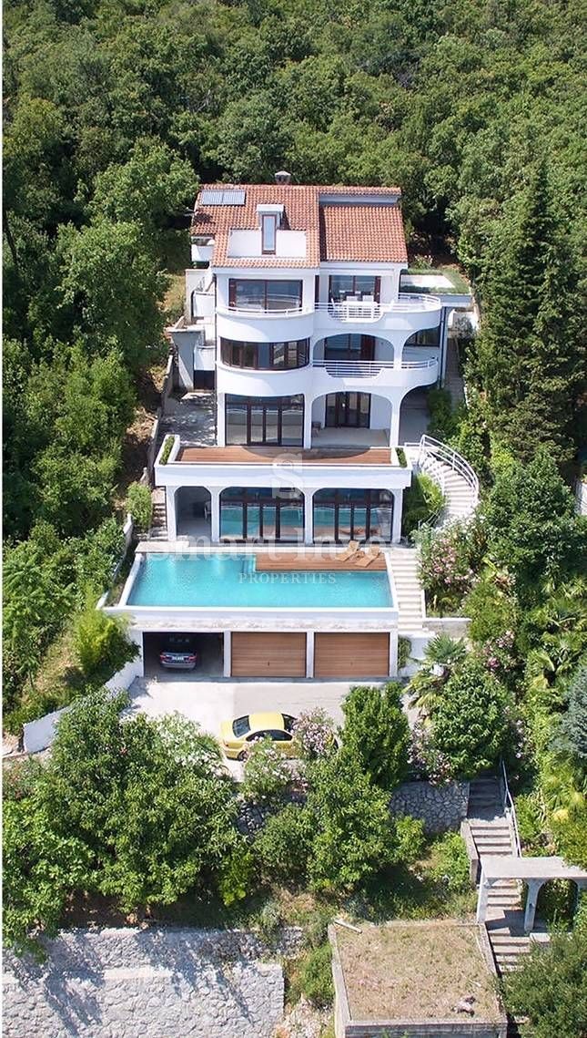 OPATIJA, samostojeća kuća s 3 stambene jedinice, pogled na more! - cover