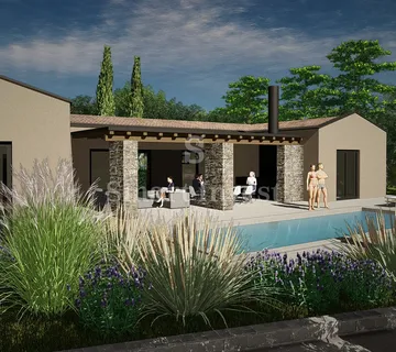 ISTRA - GRAČIŠĆE, građevinsko zemljište s projektom, 1375 m2 - cover