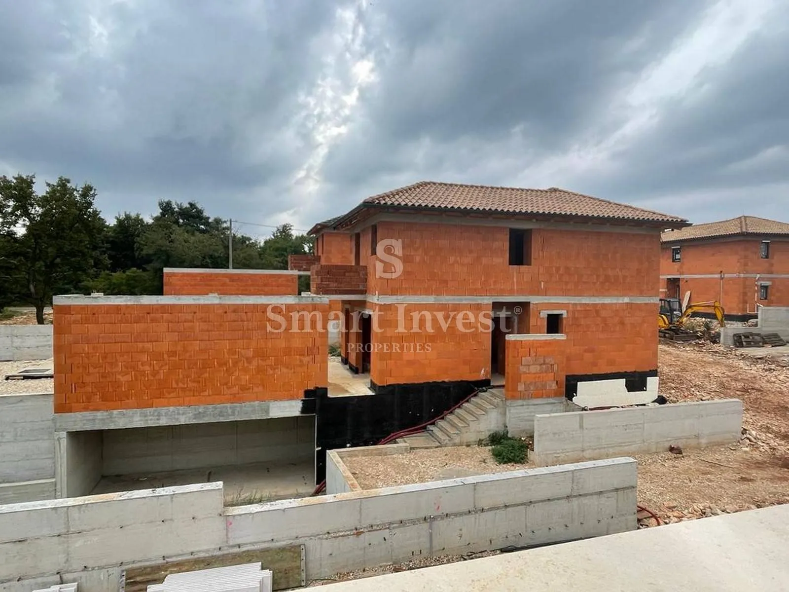 SVETVINČENAT, predivna vila od 149 m2, s bazenom u roh bau fazi - cover