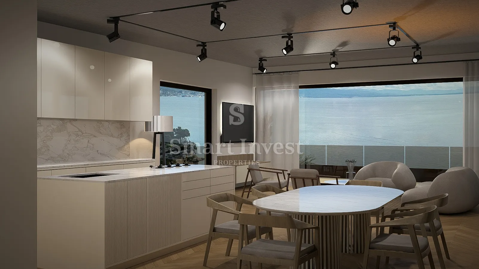 IČIĆI, stan 2S+DB s pogledom na more u novogradnji s bazenom (A3) - cover