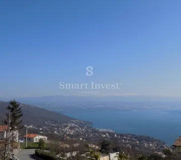 LOVRAN, građevinsko zemljište od 1268 m2 s prekrasnim pogledom na more - cover