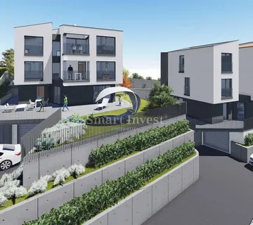 MATULJI - CENTAR, Građevinsko zemljište od 966m2 s projektom za dvije stambene zgrade - cover