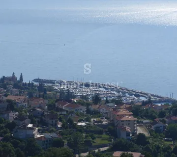 LOVRAN, građevinsko zemljište od 1.177 m2 s prekrasnim pogledom na more - cover