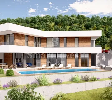 MOŠĆENIČKA DRAGA, zemljište s građevinskom dozvolom za vilu u blizini mora - cover