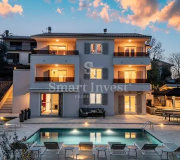 OPATIJA - POBRI, luksuzna vila s bazenom i pogledom na more - cover