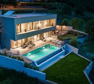 ISTRA, RABAC OKOLICA, NOVA LUKSUZNA VILA S POGLEDOM NA MORE - cover