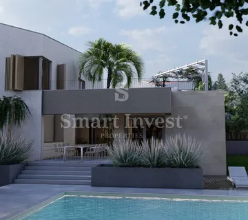 KRK - MALINSKA, moderna vila s bazenom, gymom i pogledom na more (D) - cover