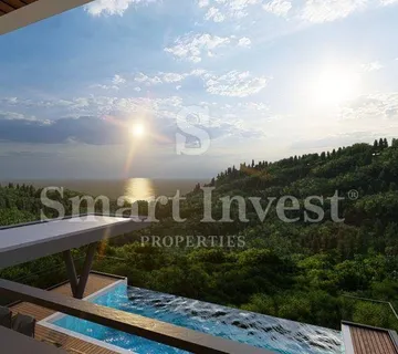 IČIĆI, zemlljište s građevinskom dozvolom za vilu s pogledom na more - Ičići, Opatija