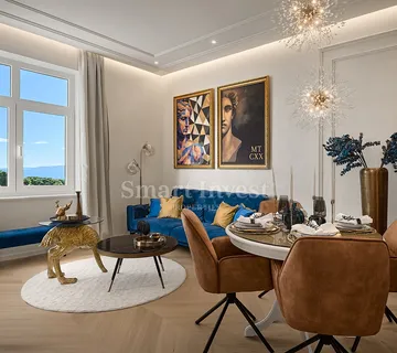 OPATIJA - CENTAR, luksuzan stan 2S+DB u staroj vili tik do mora - cover