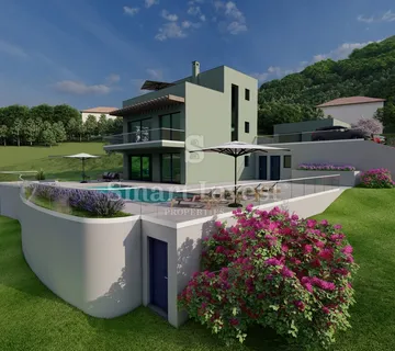 LOVRAN - TULIŠEVICA, zemljište od 1343 m2 s građevinskom dozvolom - Tuliševica, Lovran