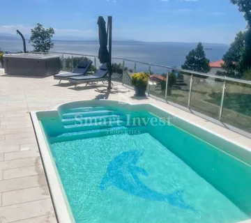 OPATIJA - POBRI, stan 3S+DB s pogledom na more i parkingom - cover