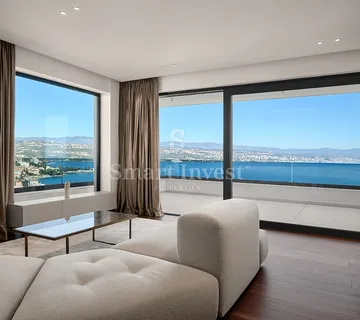 OPATIJA, luksuzna novogradnja 3S+DB, s pogledom na more i garažom (A4) - cover