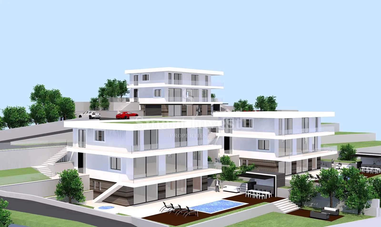 IČIĆI - POLJANE, zemljište s građevinskom dozvolom za vilu s bazenom (B) - cover