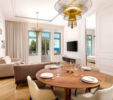 OPATIJA – CENTAR, luksuzan stan 1S+DB s terasom i pogledom na more, 1. red do mora (A9) - cover